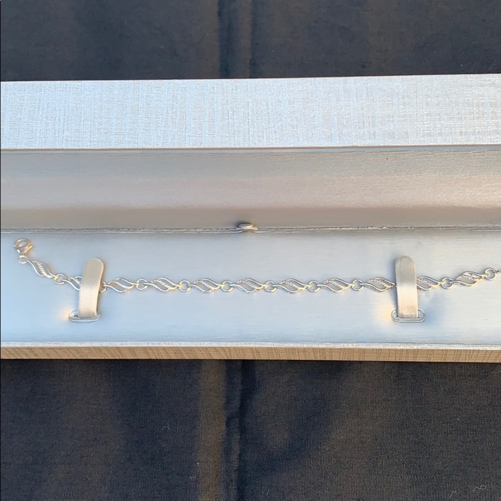 NEW - Zales ~ Diamond Accent Bracelet in SS